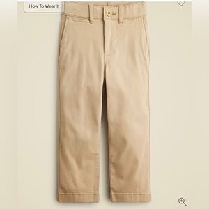 NWOT Kids J Crew Khaki pants Crewcuts Classic‑Fit Stretch Chino, Size 8 boys